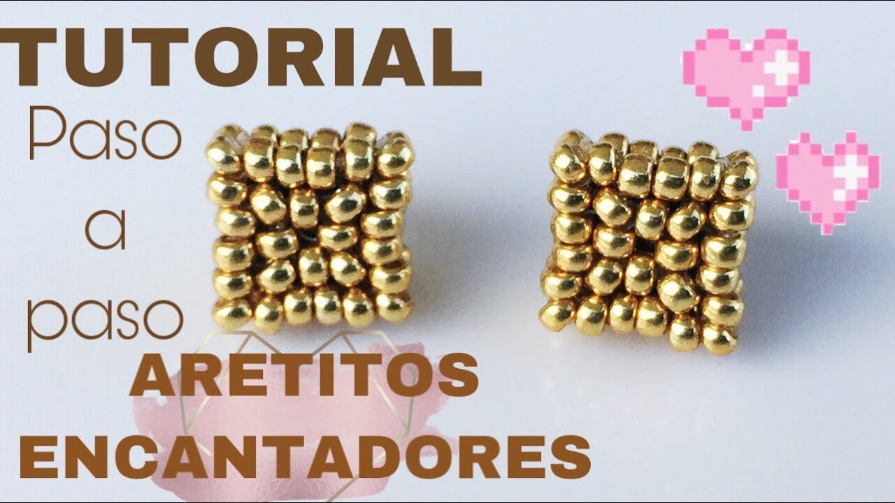 PASO A PASO DE ARETES ENCANTADORES, ARETITOS CUADRADOS Y HERMOSOS POR ACCESORIES DESIGN