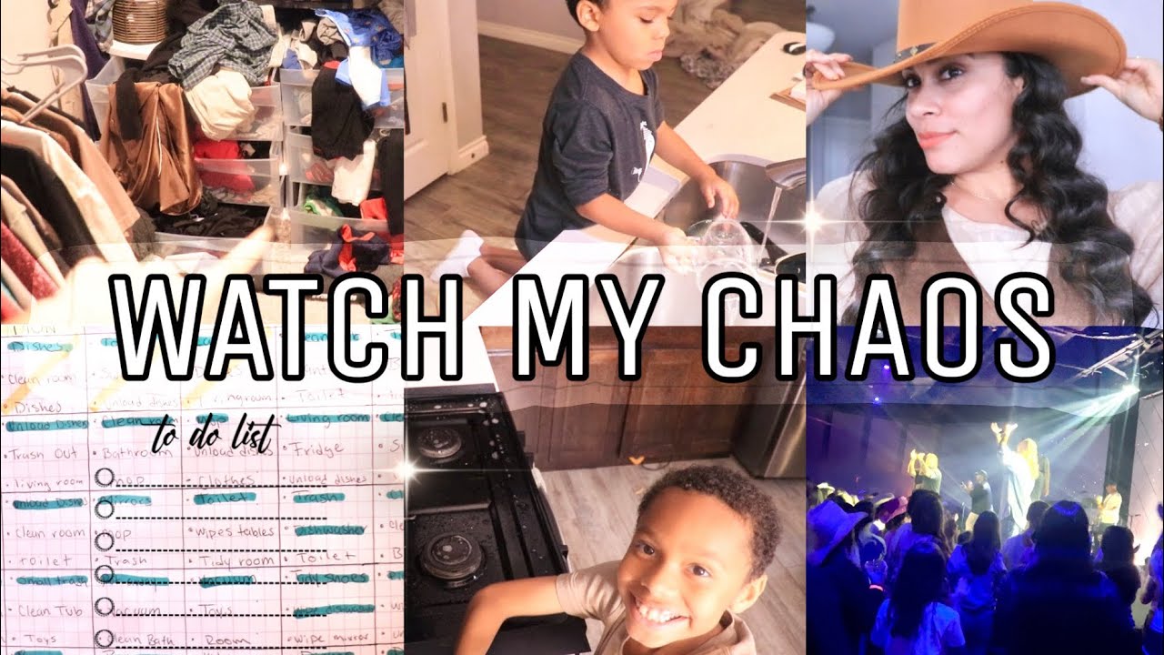 Kids Cleaning schedule, running errands/shopping, knotless braids, house reset in chaos