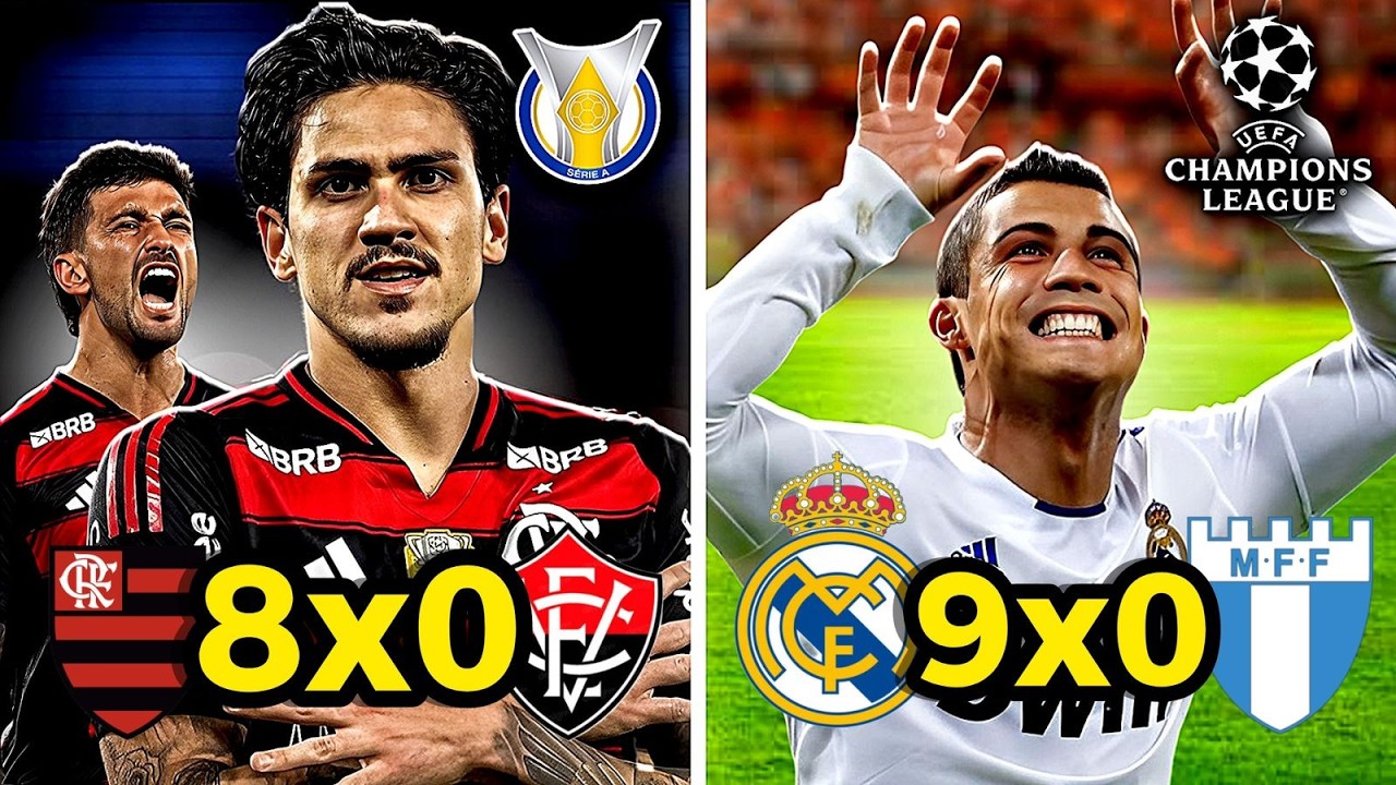 A MAIOR GOLEADA do SÉCULO de CADA CAMPEONATO ...