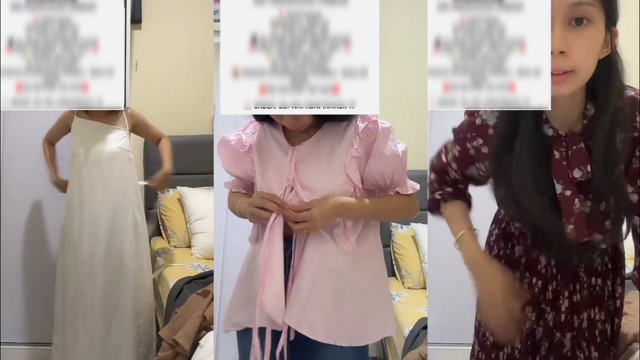 LIVE BLUNDER KACA PRELOVED DRESS PUTIH CANTIK❗