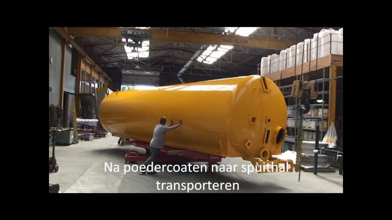 Poedercoaten tank Meulendijks Helmond.