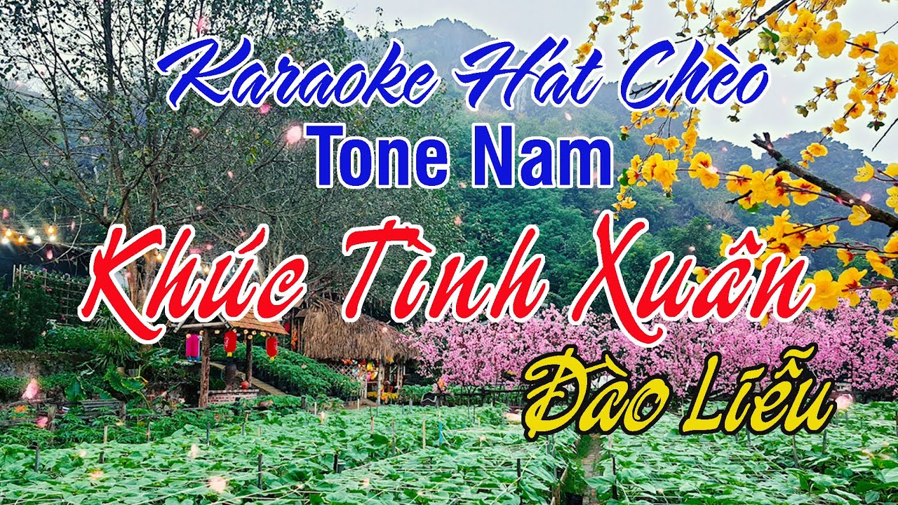 Khúc Tình Xuân ► Đào Liễu ✔ Karaoke Hát Chèo Tone Nam ► Soạn Lời Mới ❖ Thiết TV