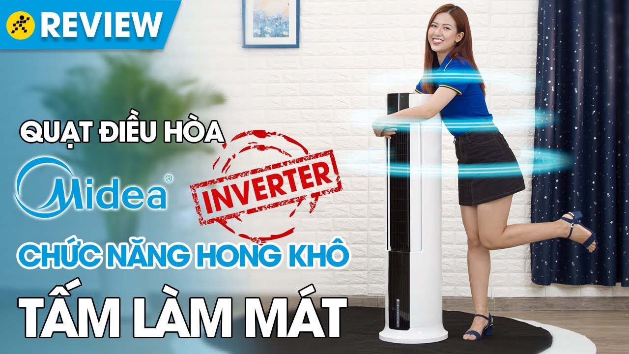 Quạt điều hòa Midea: 24 mức độ gió, bảng điều khiển cảm ứng (AC120-18AR) • Điện máy XANH