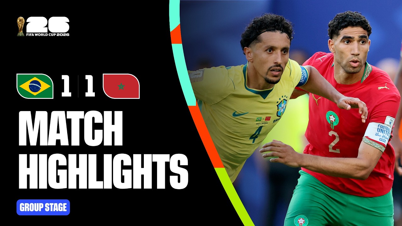 Highlights | Brazil 1-1 Morocco | FIFA World Cup 2026&trade;