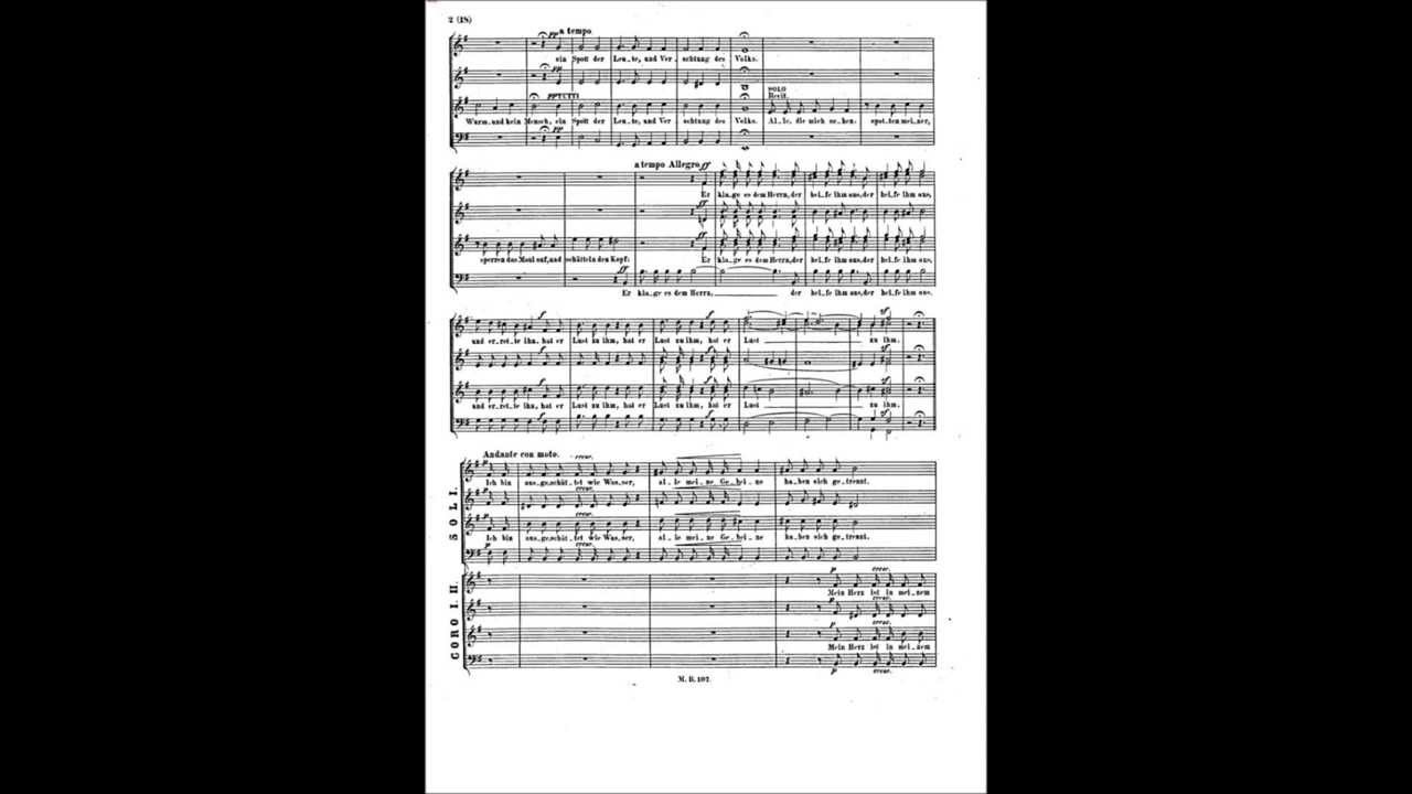 Felix Mendelssohn: Mein Gott, mein Gott (Psalm 22, Opus 78 no1)