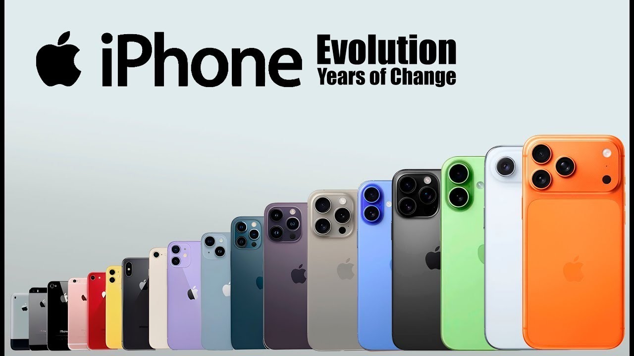 Evolution of iPhone 2007–2025 | History of All iPhone Models in 4K | iPhone 17