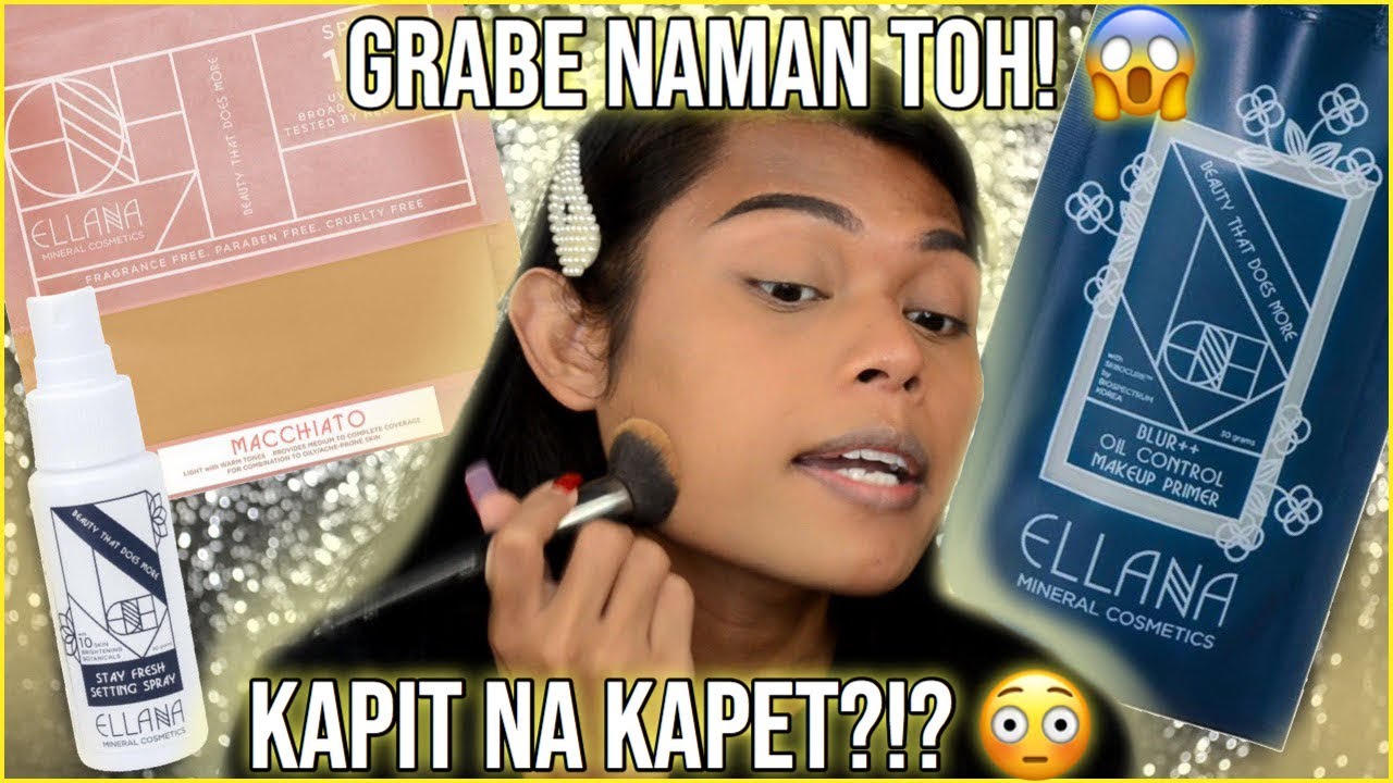 SOBRANG SWEAT PROOF NA MAKEUP! 10 HR. WEAR TEST!!! ELLANA MINERALS ANUNG SUMANIB SA PRODUCTS NYO?!