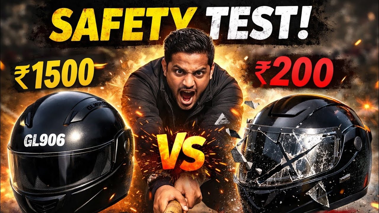 Helmet test 200 vs 500 vs 900 | Fukra Engineer 