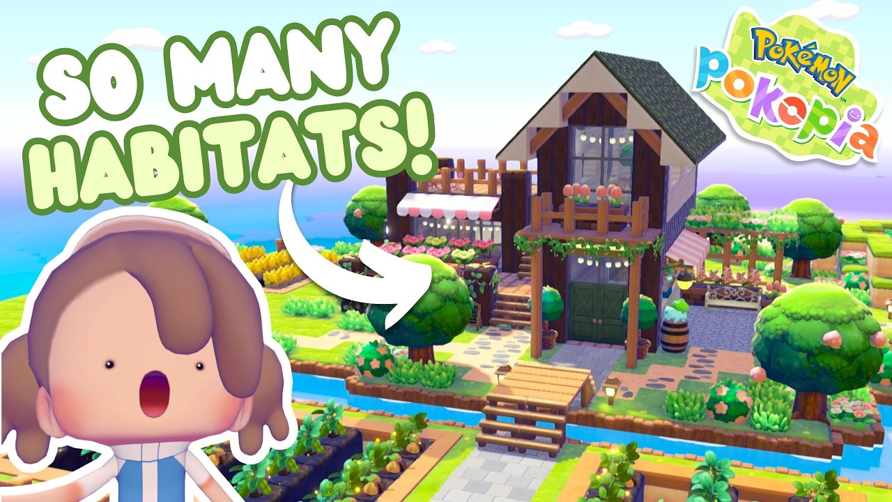 The BEST Farm House Caf&eacute; Design for YOUR Pok&eacute;mon in Pokopia | Build Tutorial