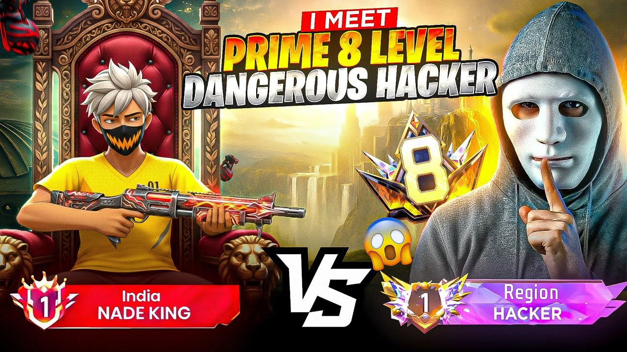 Dangerous ⚠️ Prime Level 8 Hacker 👿 Came in My Opponent During Region Push 🥶 - Garena Free fire 