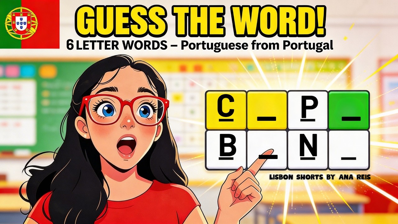Can You Guess These Portuguese Words? (Portugal Edition!) 6-letter words. Game 9 #practiceportuguese