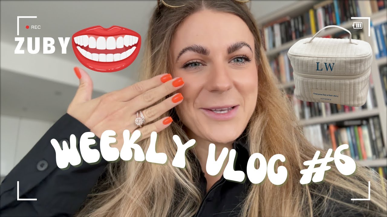 NOVÉ ZUBY?! 🦷 Weekly VLOG #6 trénink, bělení, rovnátka, malování 💸♥︎