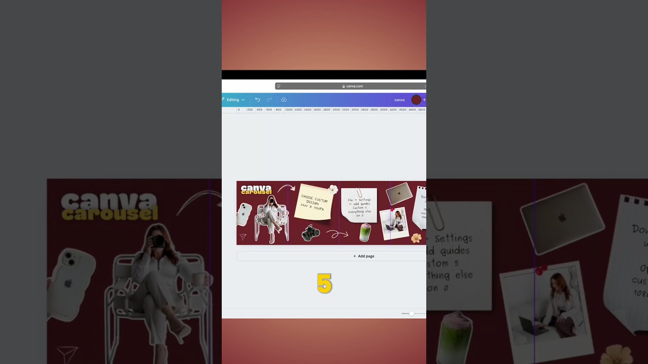 🎨 Как создать бесшовную карусель в Instagram в Canva (пошаговое руководство!)