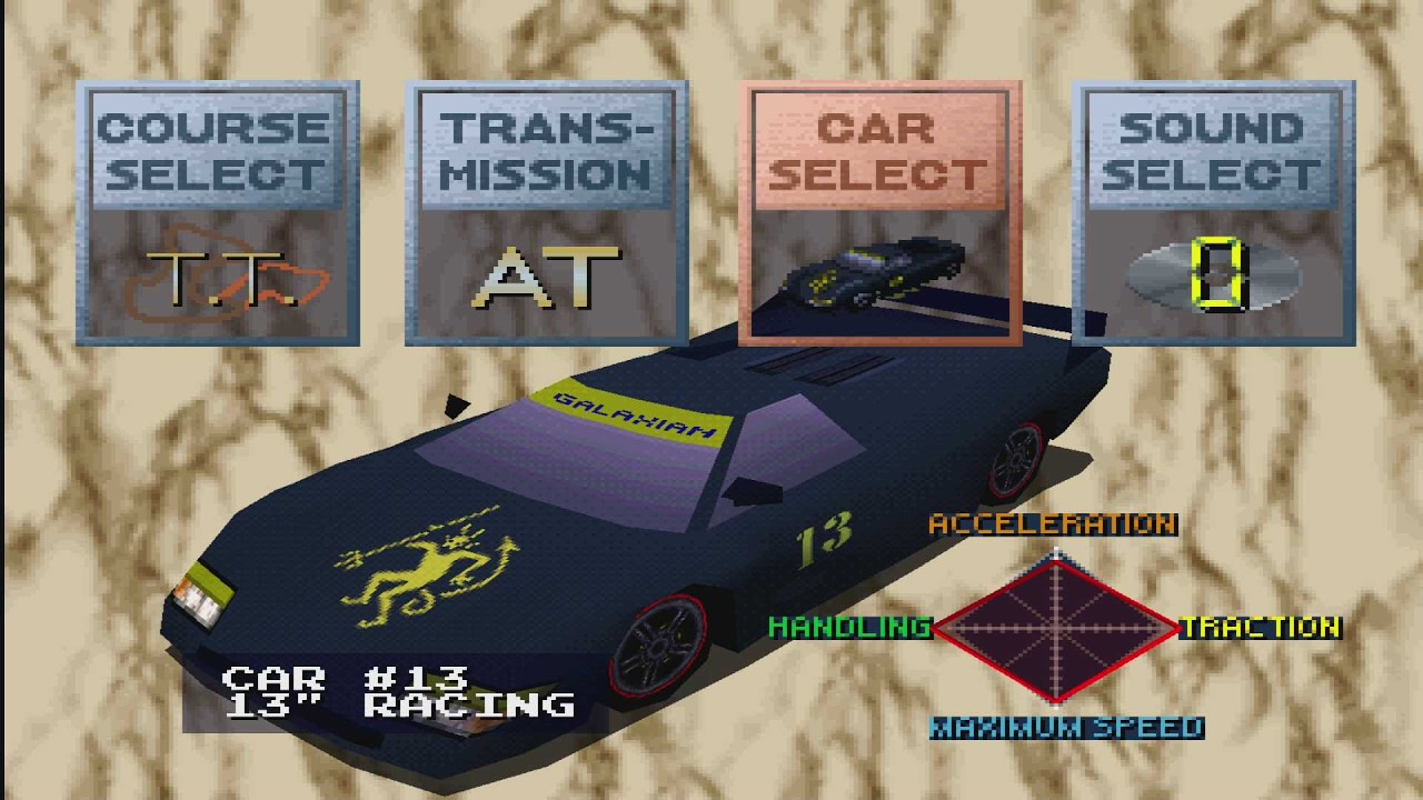 Ridge Racer - 13th Racing Devil Showcase PS1: NTSC U/C via PS4/PS5
