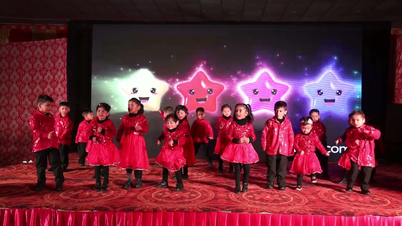 Nursery Kids Knees n toes  Sparkling Stars School Annual Day 2025