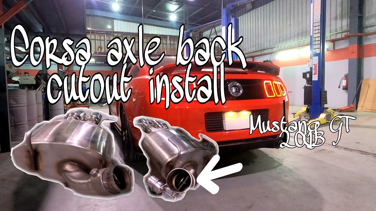 valve install for Mustang GT 2013 Corsa Exhaust.