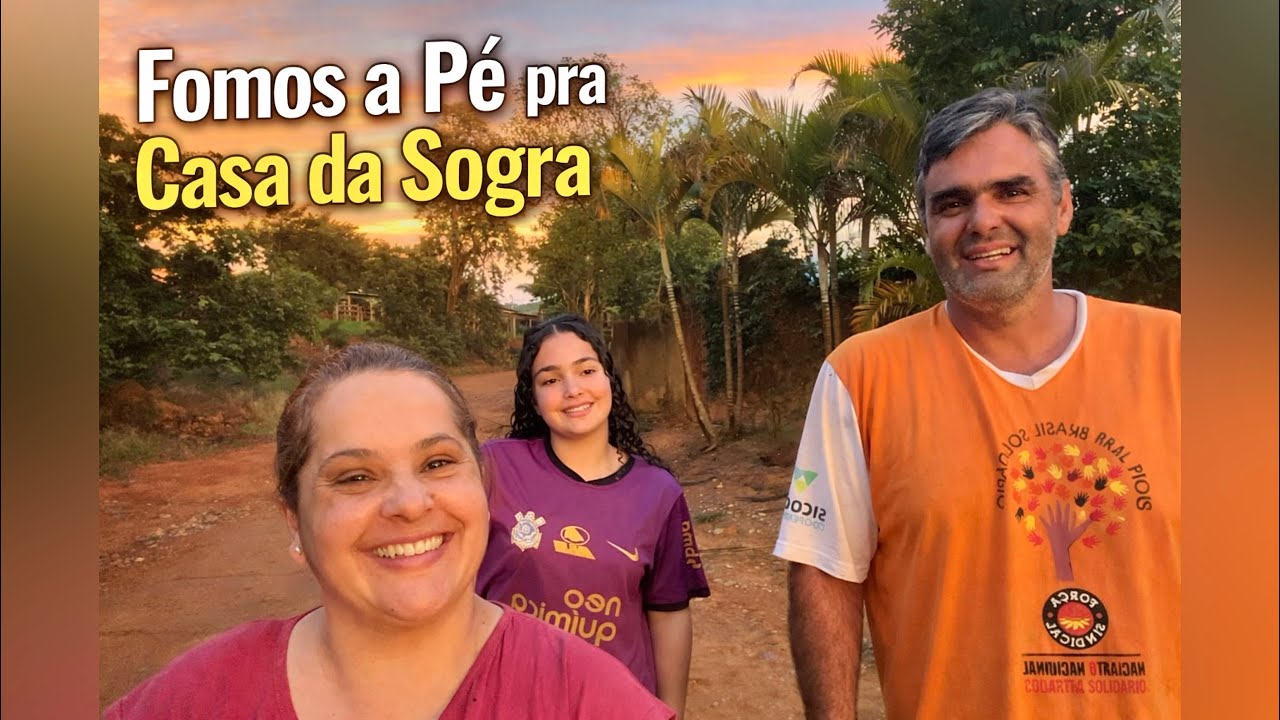 Pôr do Sol na Roça 🌄 Fomos Jantar na Casa da Sogra… e as Angolinhas Sumiram!