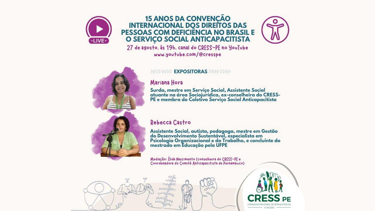 15 anos da Convenção Internacional dos Direitos das PCDs no Brasil e Serviço Social Anticapacitista