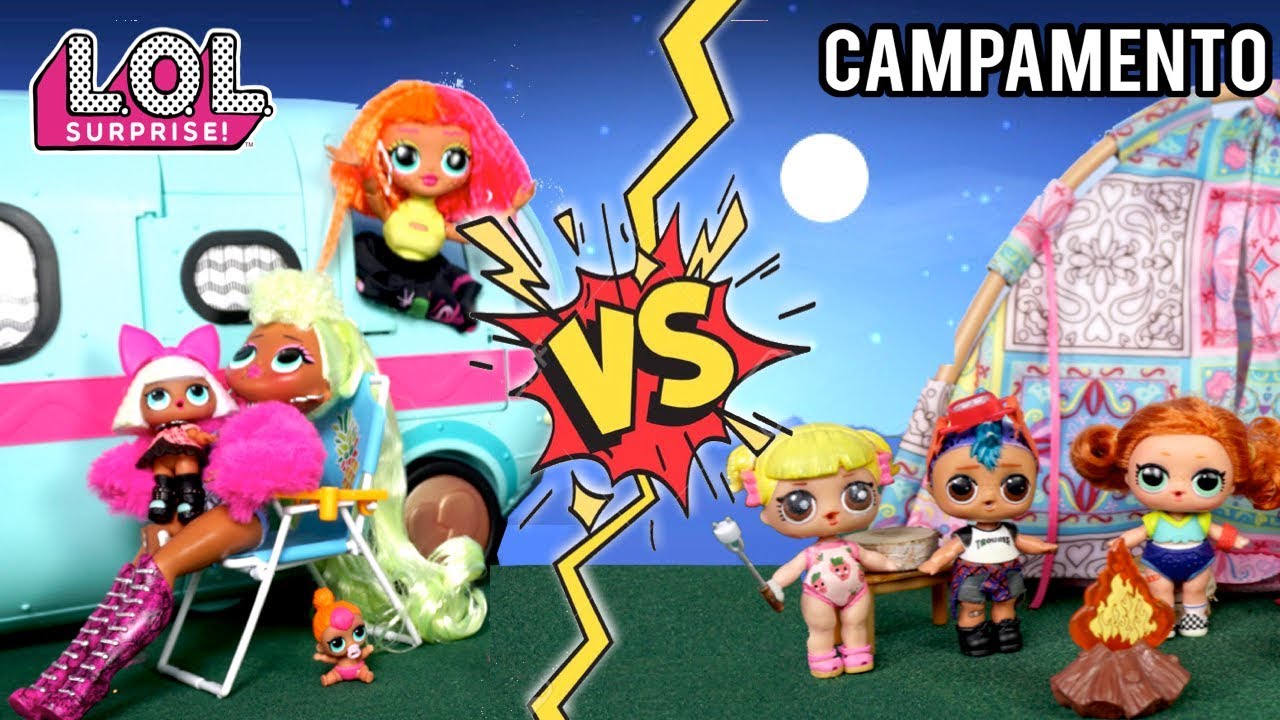 Muñecas LOL Goldie & Punk Boi Campamento Vs El Camper de Las LOL OMG