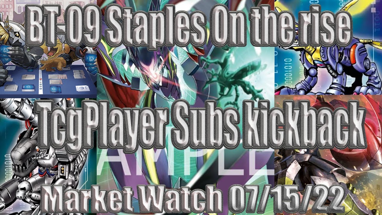 Digimon Market Watch | Tcgplayer Having 10% kickback bt-09 staples on the rise
