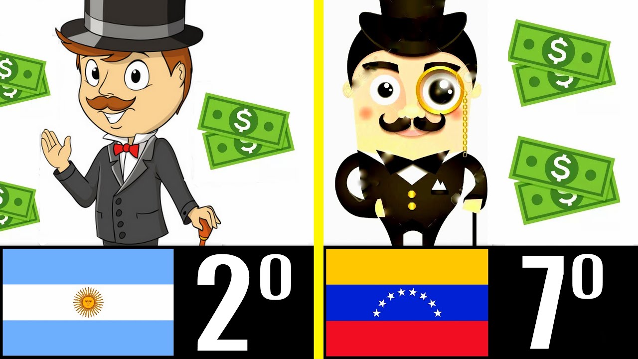 LOS 9 PA&Iacute;SES LATINOS M&Aacute;S RICOS EN 1900