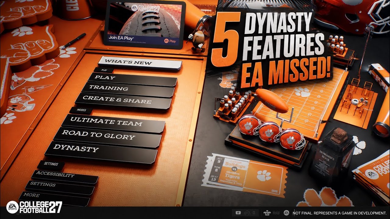 5 особенностей режима Dynasty, которые EA упустила в College Football 27