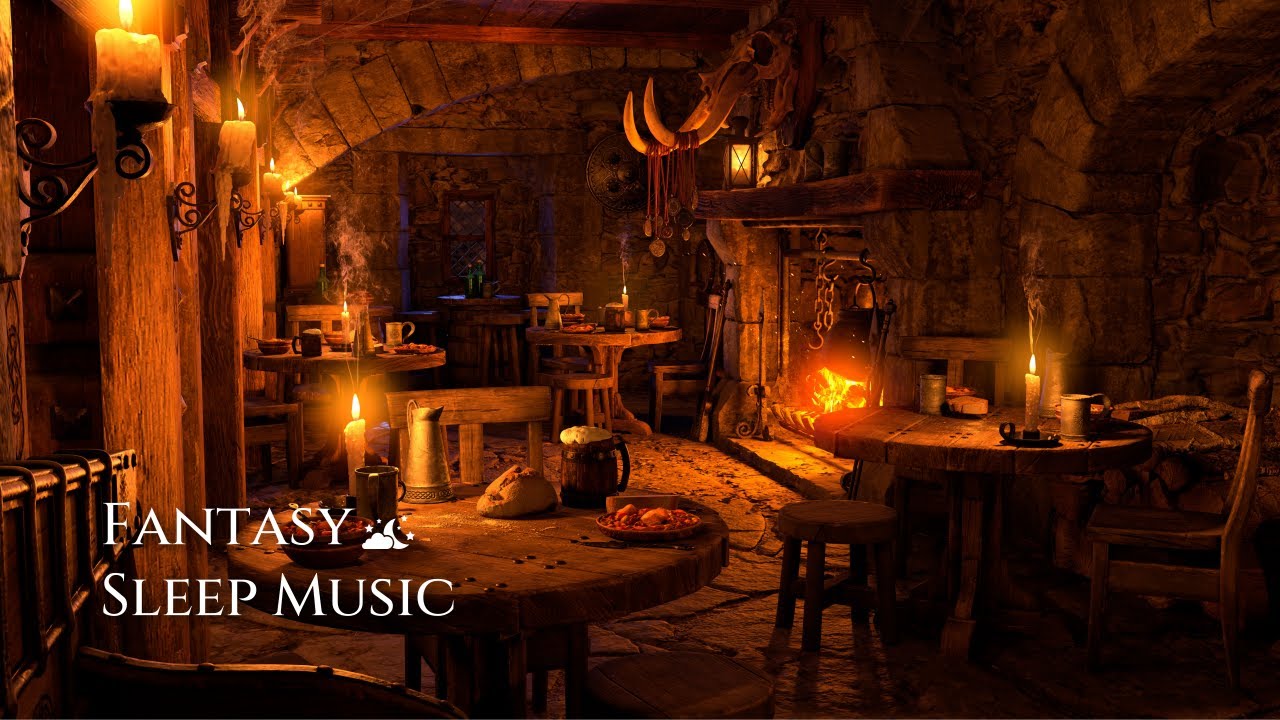 🌙 지친 여행자들을 위한 중세 여관 Fantasy Sleep Music #7