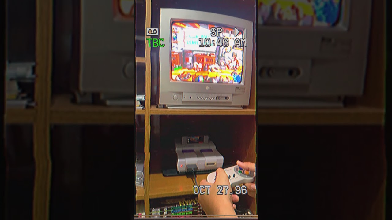 VHS FOOTAGE #12 #analoglife #grainyvibes #retroculture #retrogaming #snes #vhs #90s #80s #nostalgia