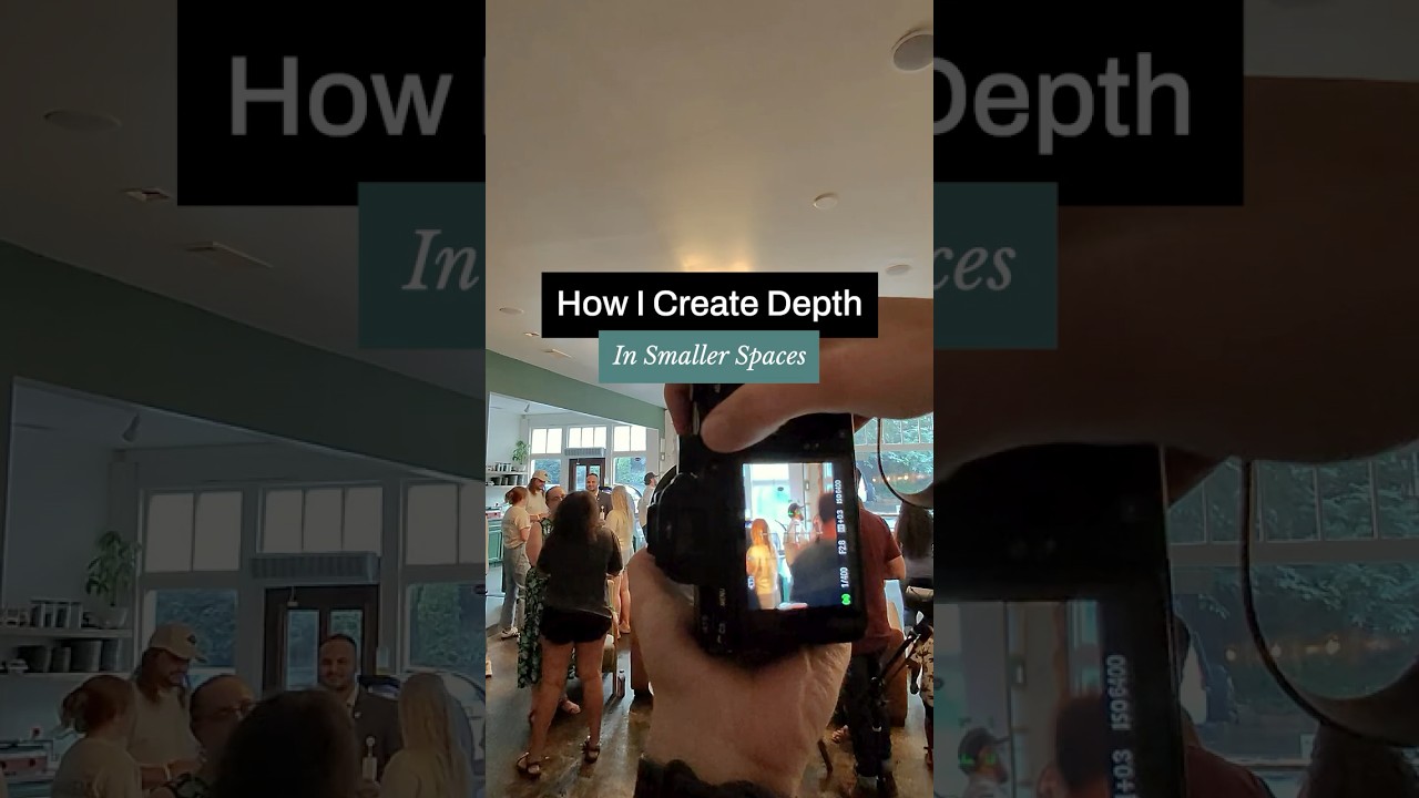How I Create Depth in My Event Photos #shorts #photography #bts