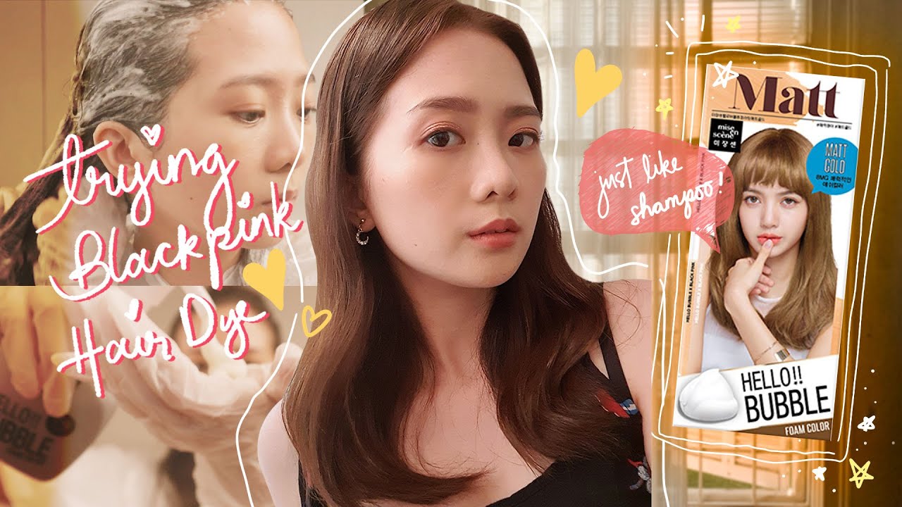 DIY Blackpink Hair Color - SUPER CHEAP from SHOPEE!! | Using Hello Bubble x Blackpink Hair Dye
