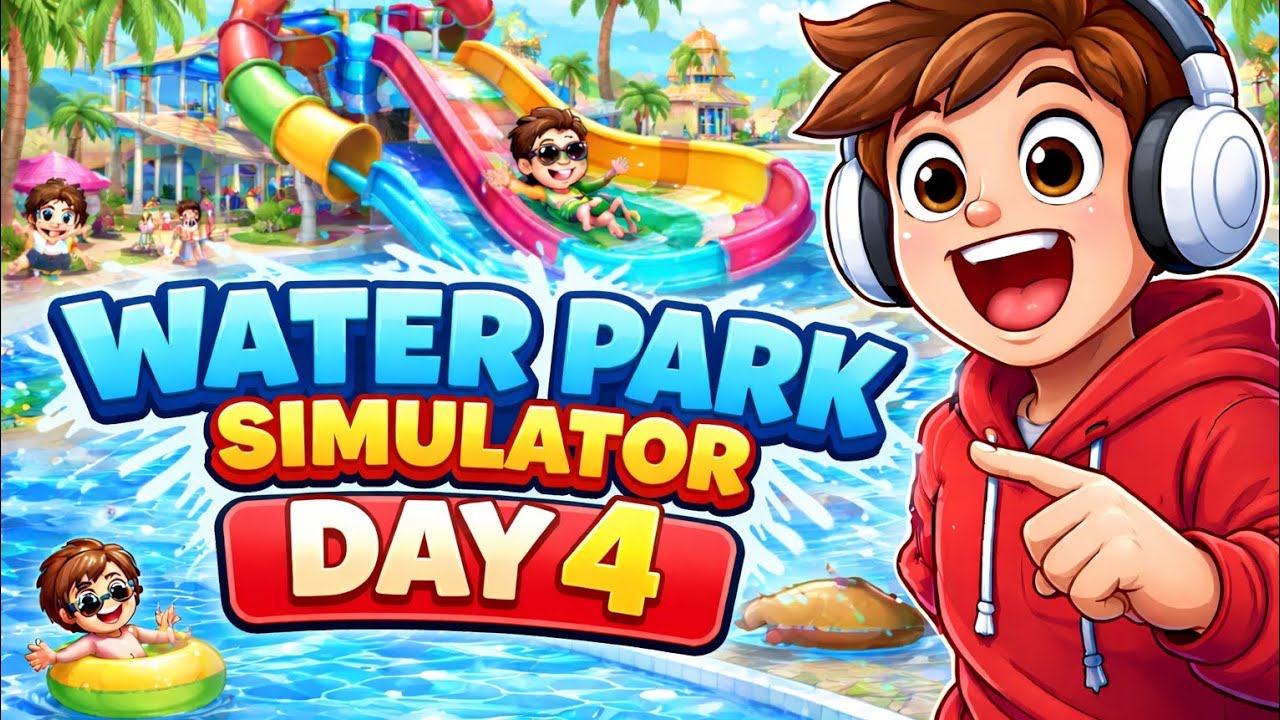 DAY 4 Water Park Simulator 🎢 | New Upgrade Gameplay