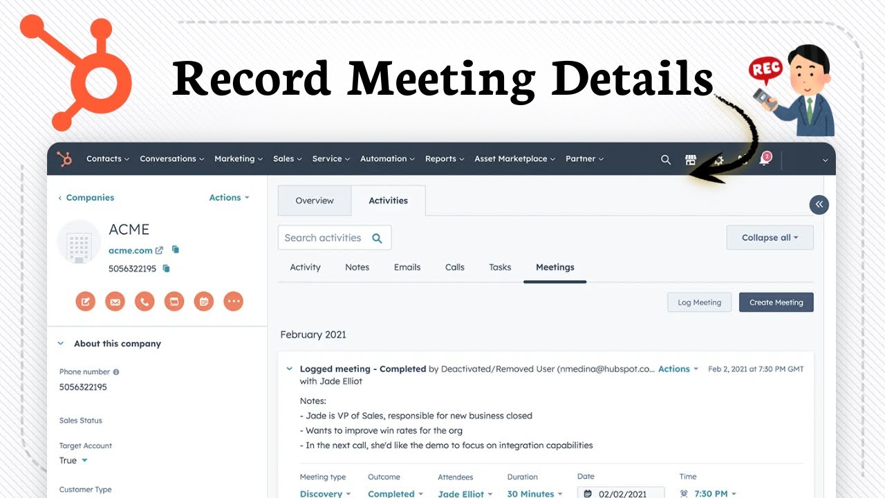 How To Log a Meeting in Hubspot (Track Communication Efforts)