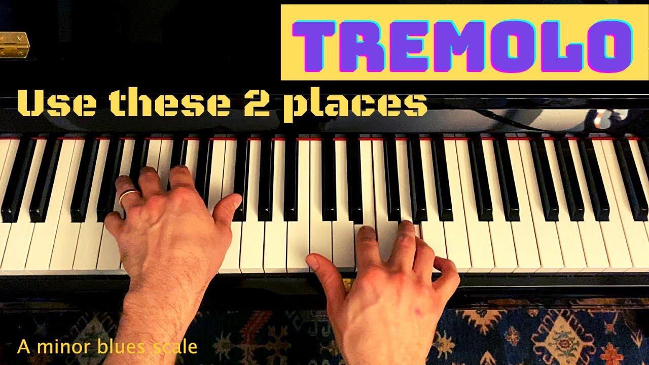 How to play a tremolo on the blues scale (SHREDDER technique)