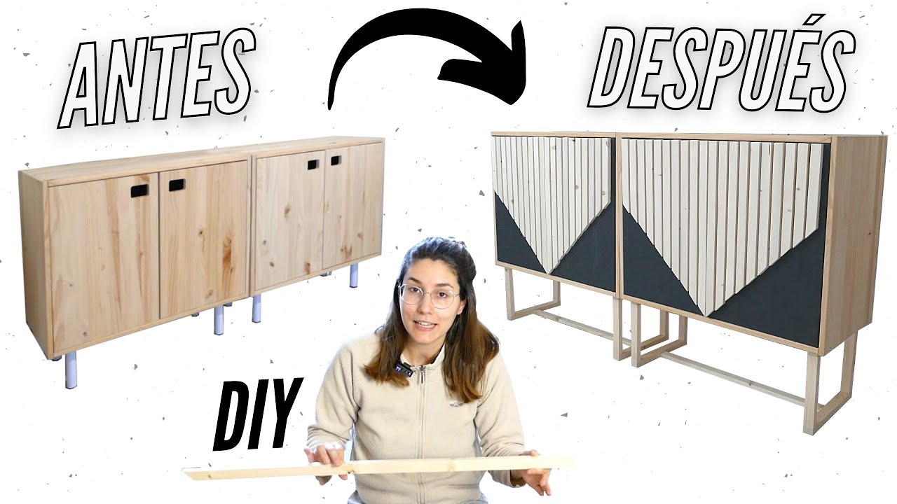 ¡TRANSFORMACIÓN MUEBLES!  Renueva muebles antiguos💪 (Muy fácil😱)