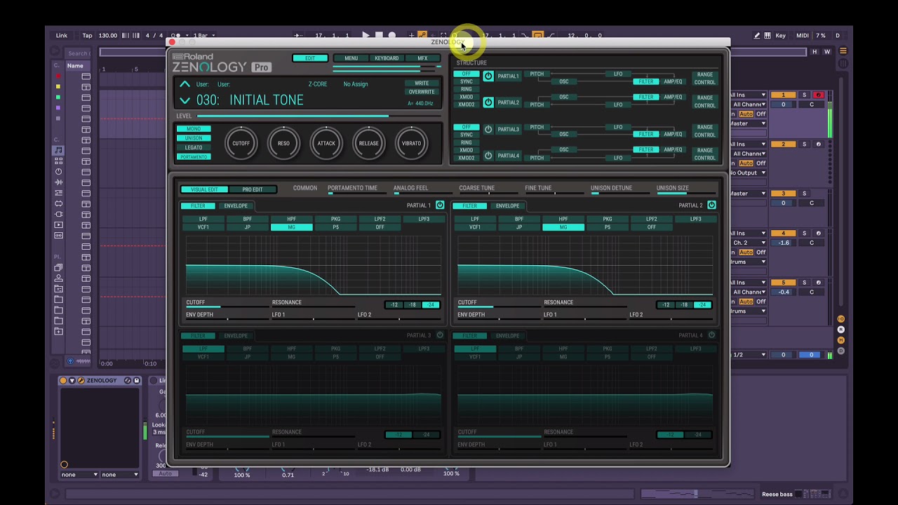 Reese Bass tutorial - Roland Zenology Pro