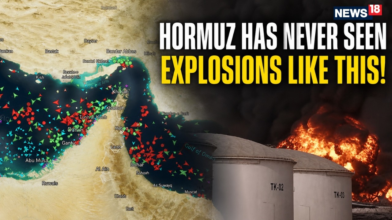 US IRAN WAR LIVE | Explosion Rocks South Korean Cargo Ship in Strait of Hormuz | Trump Vs Iran |N18G