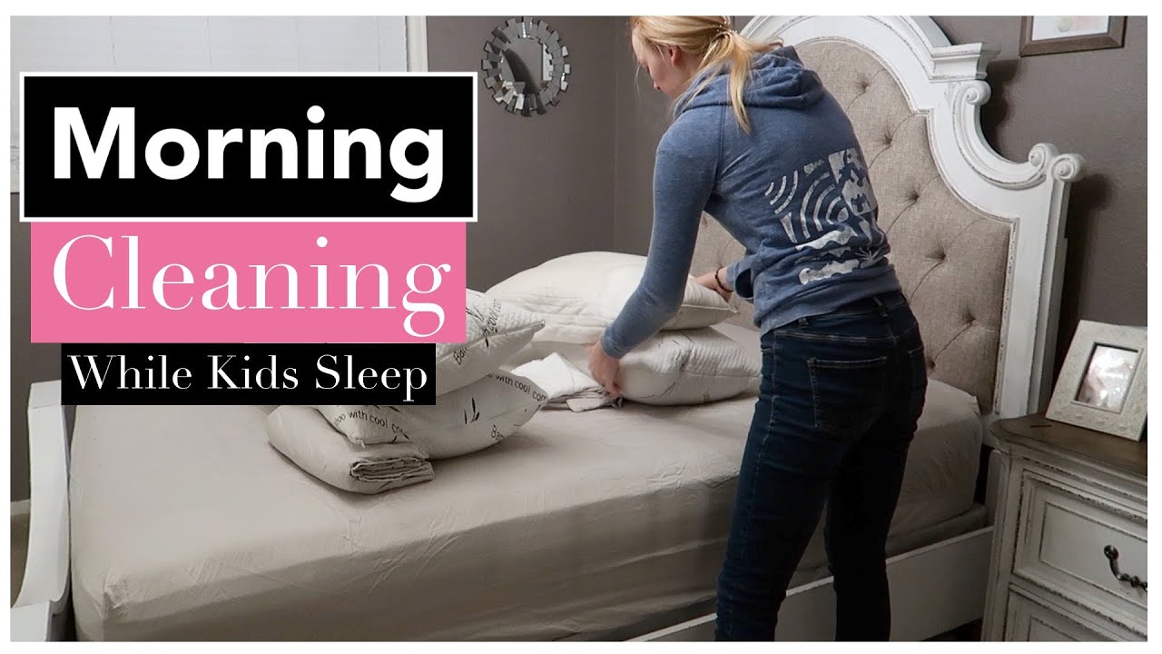 Morning Cleaning before kids wake | Quick Clean Up in Morning
