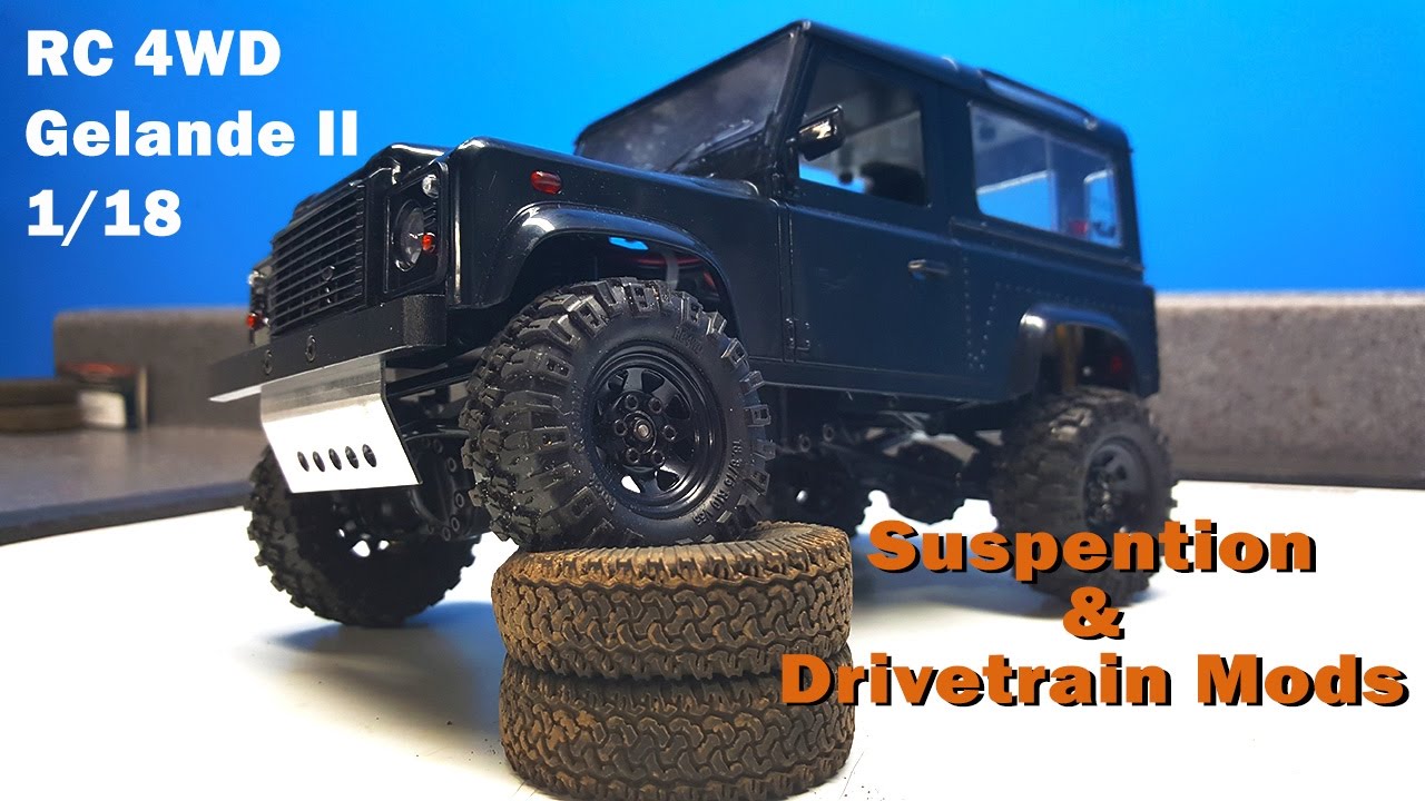 RC4WD 1/18 Gelande II: Suspension and Drivetrain Mods