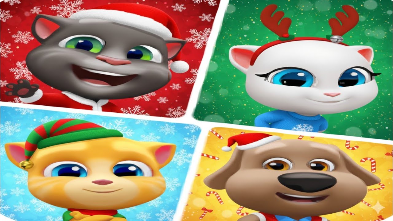 My Talking Tom Friends 2 Christmas update Gameplay Android ios 