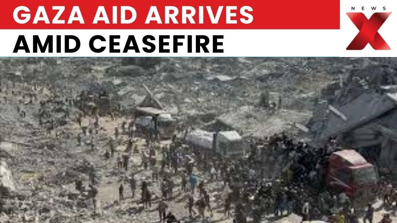 Gaza Aid Arrives Amid Ceasefire | Relief Supplies Reach Civilians in Conflict Zone