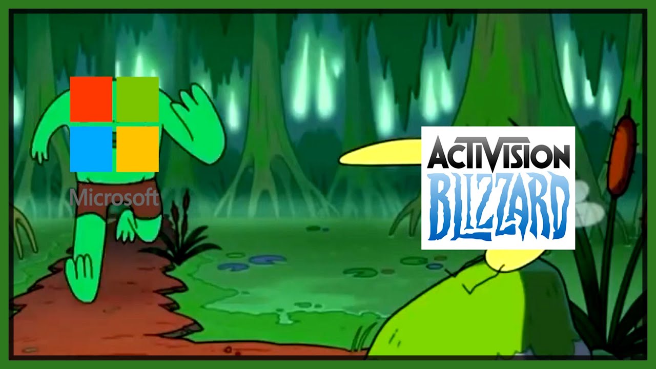 Microsoft Buying Activision In A Nutshell (Smiling Friends Meme)