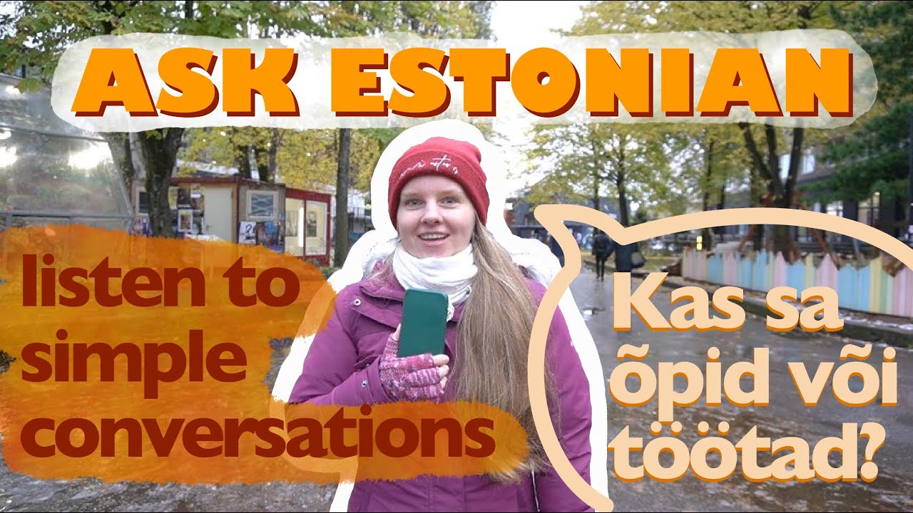 Are you studying or working? | Simple Conversations in Estonian ep.1