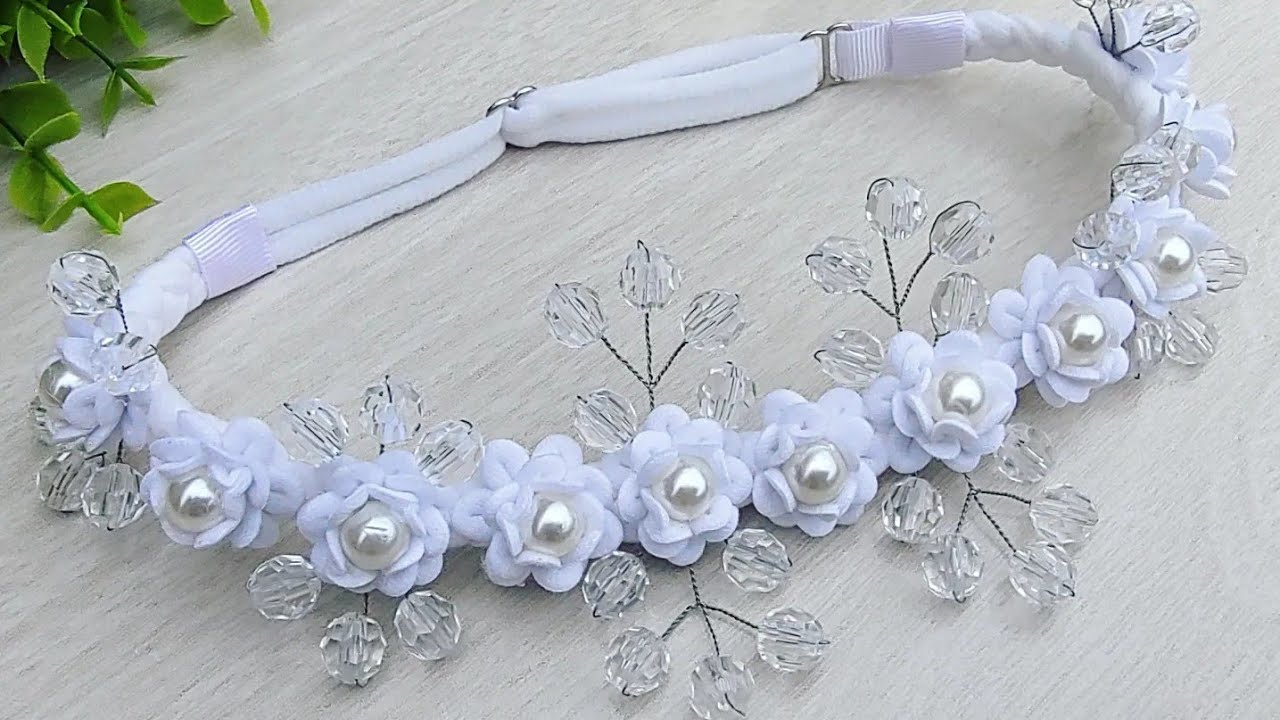 Tiara headband para batizado