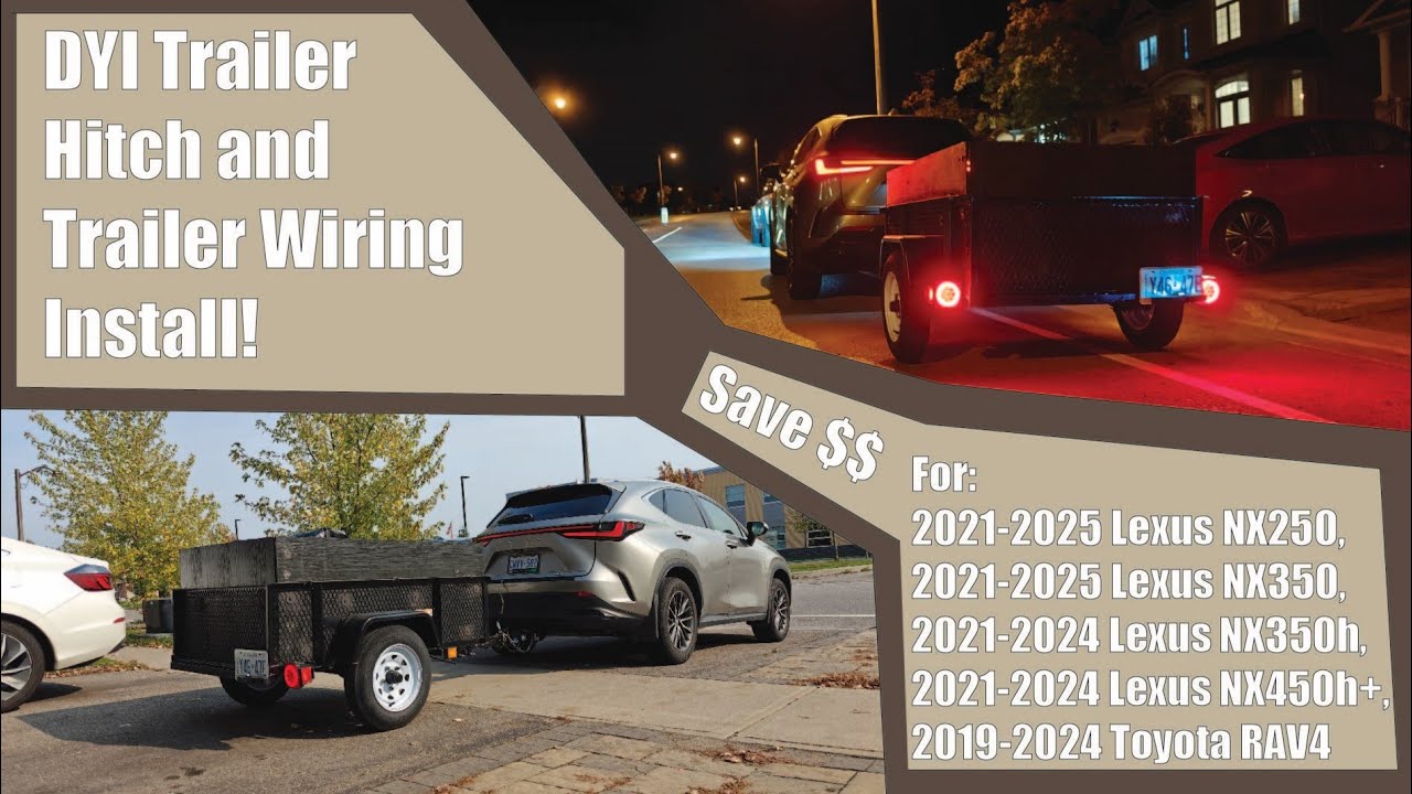 Lexus NX 250 / 350 / 350H / 450H+ Draw-Tite Trailer Hitch Install and Trailer Wiring