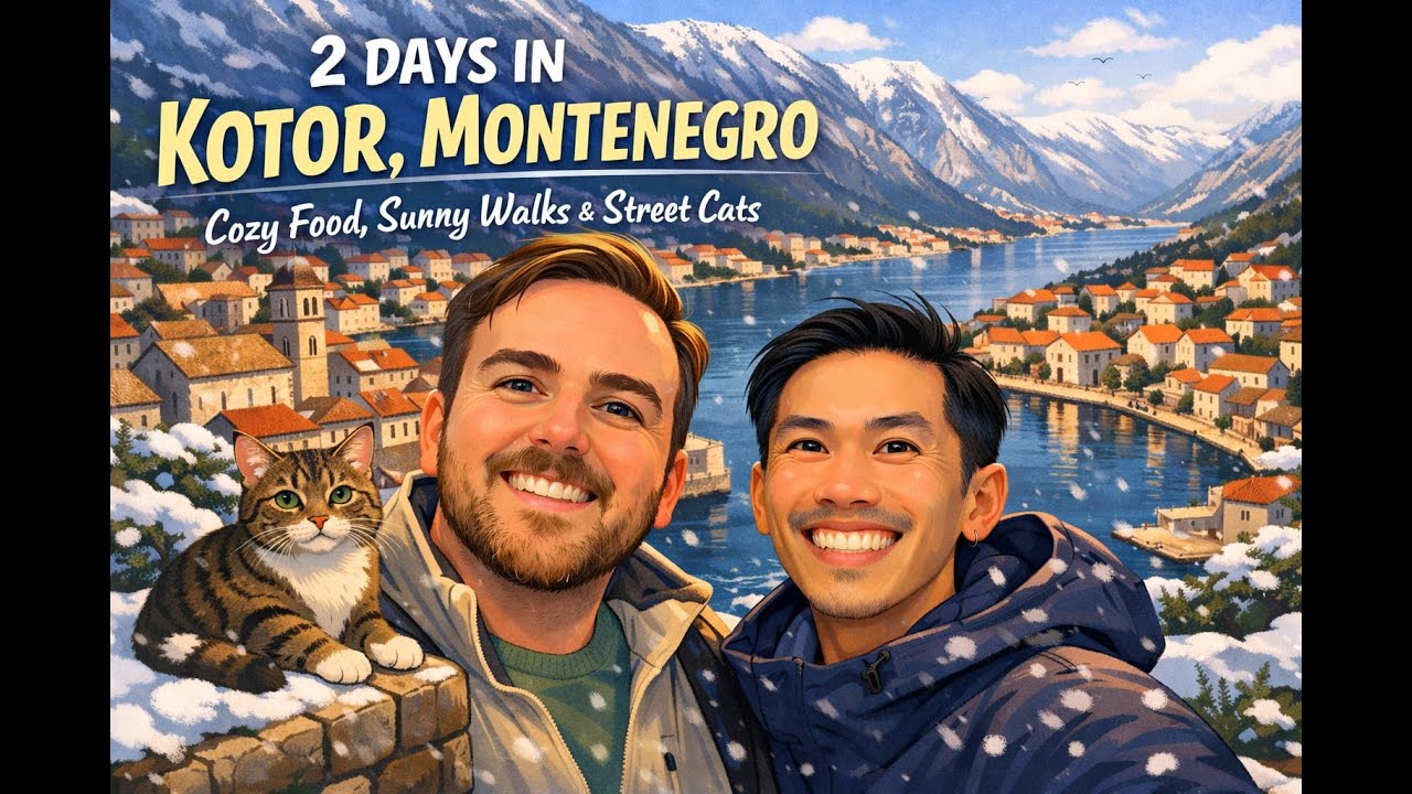 2 Days in Kotor in Winter 🇲🇪 | Cozy Food, Sunny Walks & Slow Travel