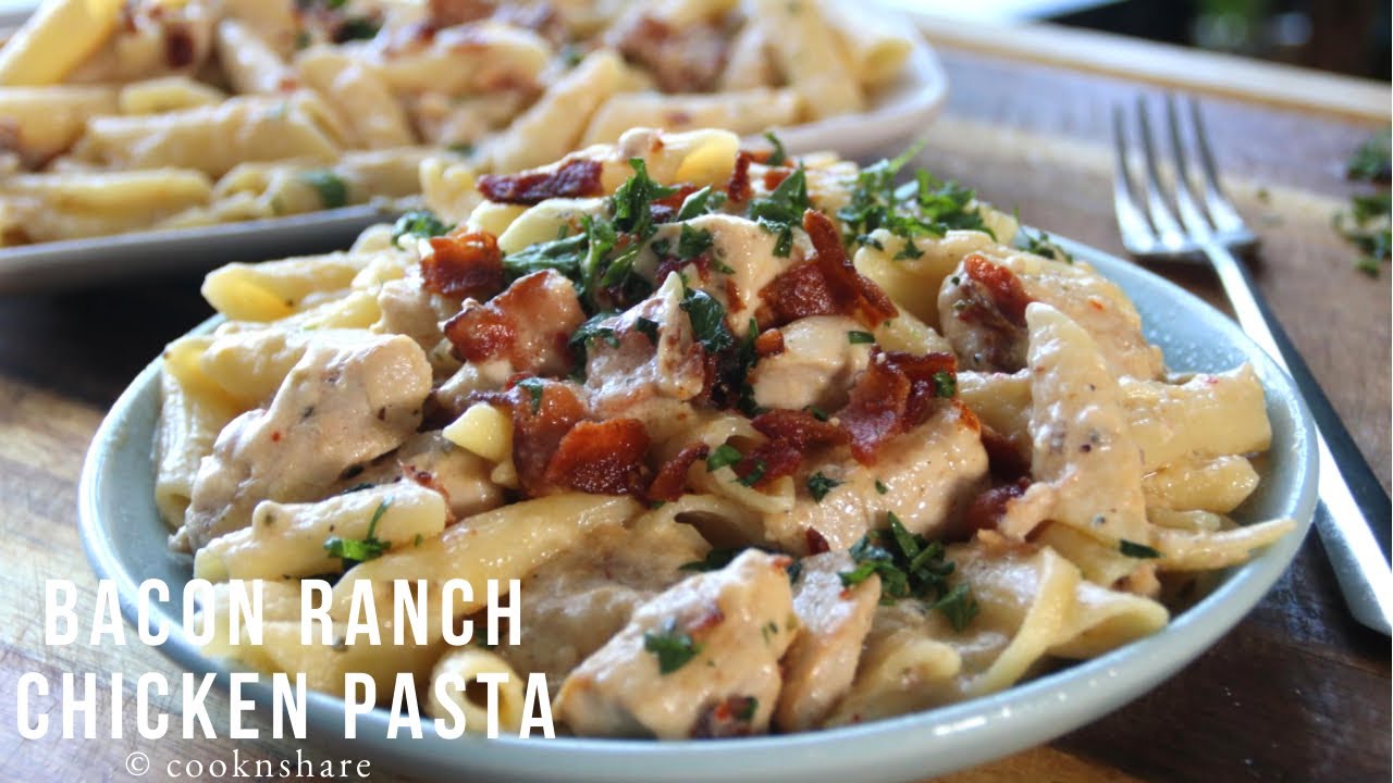 Bacon Ranch Chicken Pasta in 30 Minutes