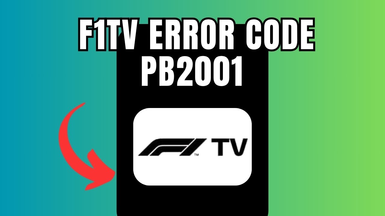 F1TV Error Code PB2001 (Quick fix)