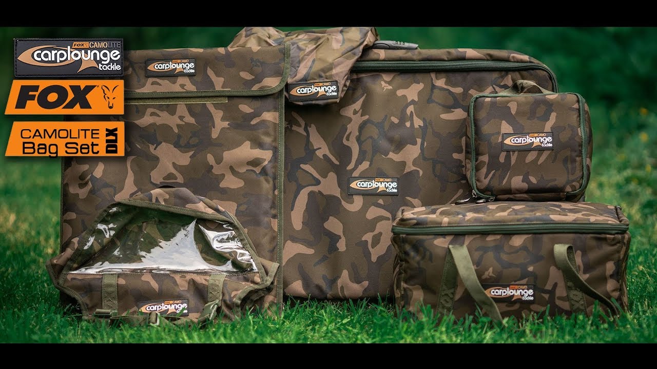 Carplounge feat. Fox- RT4 Camolite Baitboat Bag Set Deluxe I Futterboot tasche