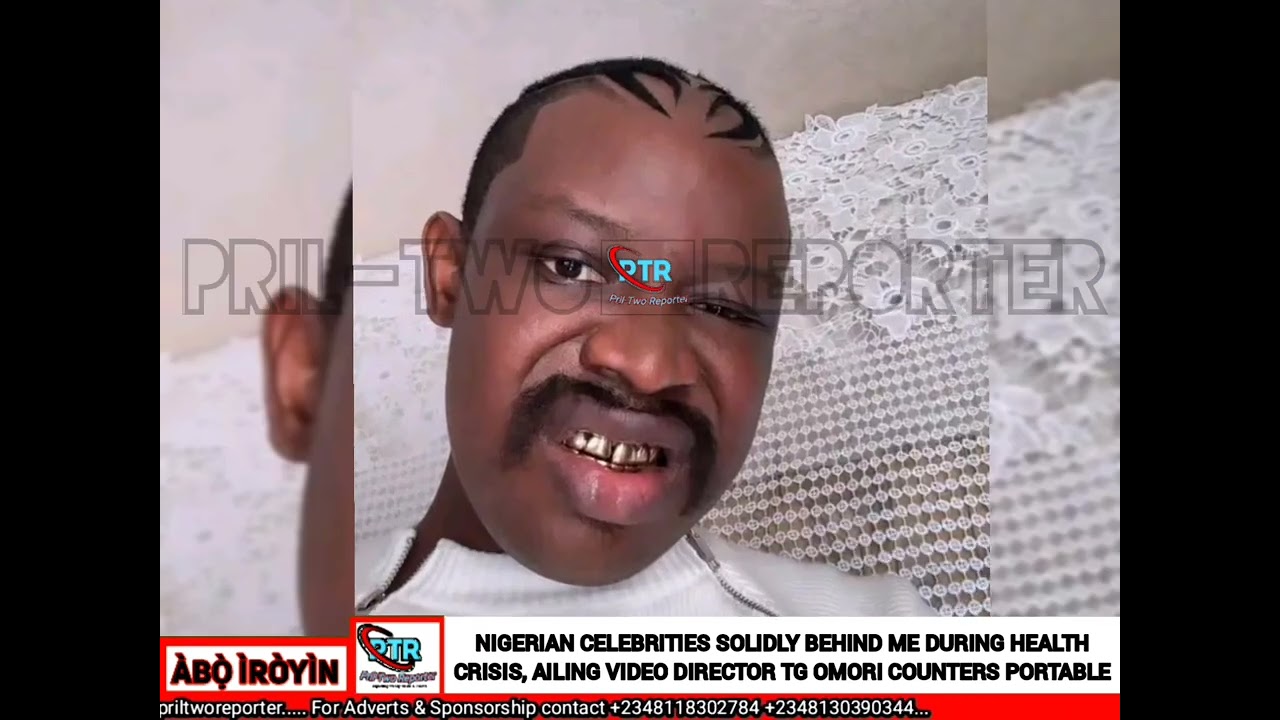 NIGERIAN CELEBRITIES SOLIDLYBEHINDME DURING HEALTH CRISIS, VIDEO DIRECTOR TG OMORI COUNTERS PORTABLE