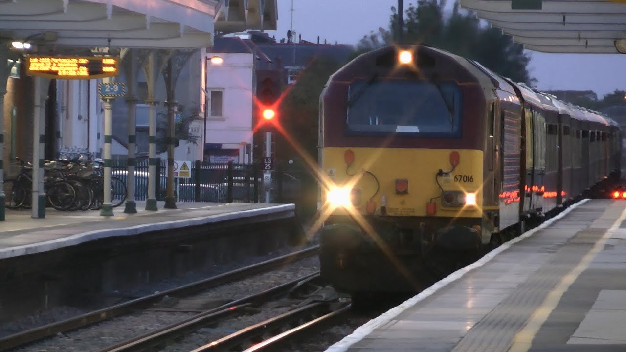 Trains At Worthing & 67016 + Scottish 67030 Visits Sussex On The VSOE From Chichester